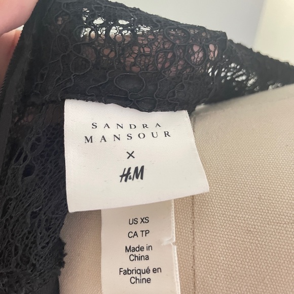 H&M X Sandra Mansour ruffle lace mini dress - Picture 6 of 6